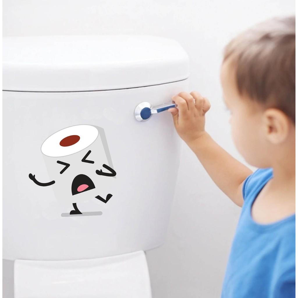 Decal dán nắp bồn cầu WC giá rẻ