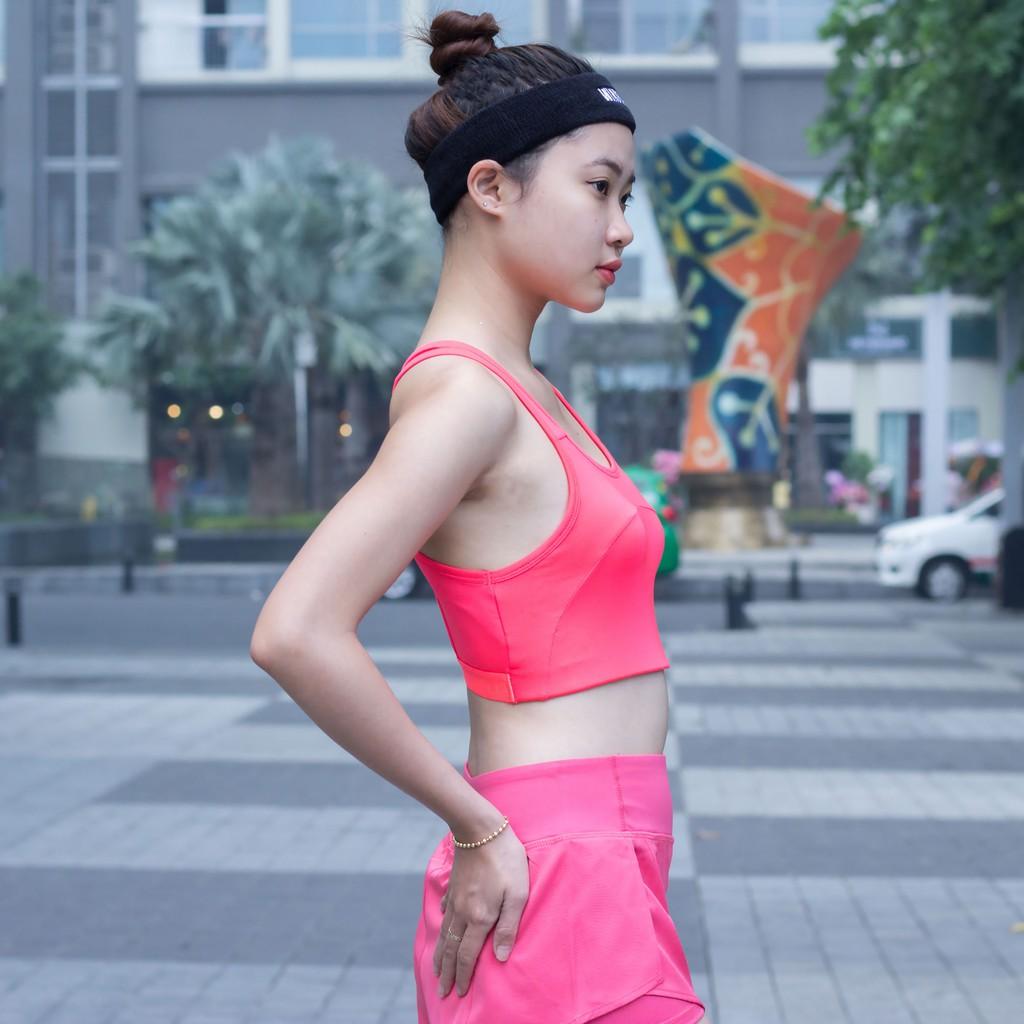 Áo Bra Tập Gym, Yoga Dây Lưng Đan Chéo CHS (Có Kèm Sẵn Mút)