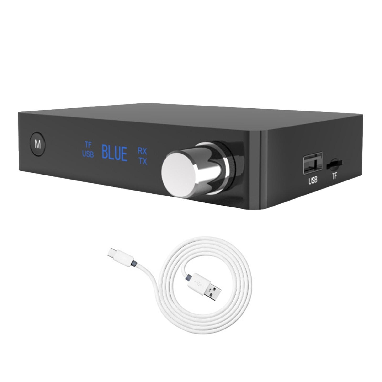 Bluetooth V5.0 Transmitter and Receiver with 3.5mm Jack Adapter for TV Headphones Speaker Car Stereo - Low Latency for HiFi Sound