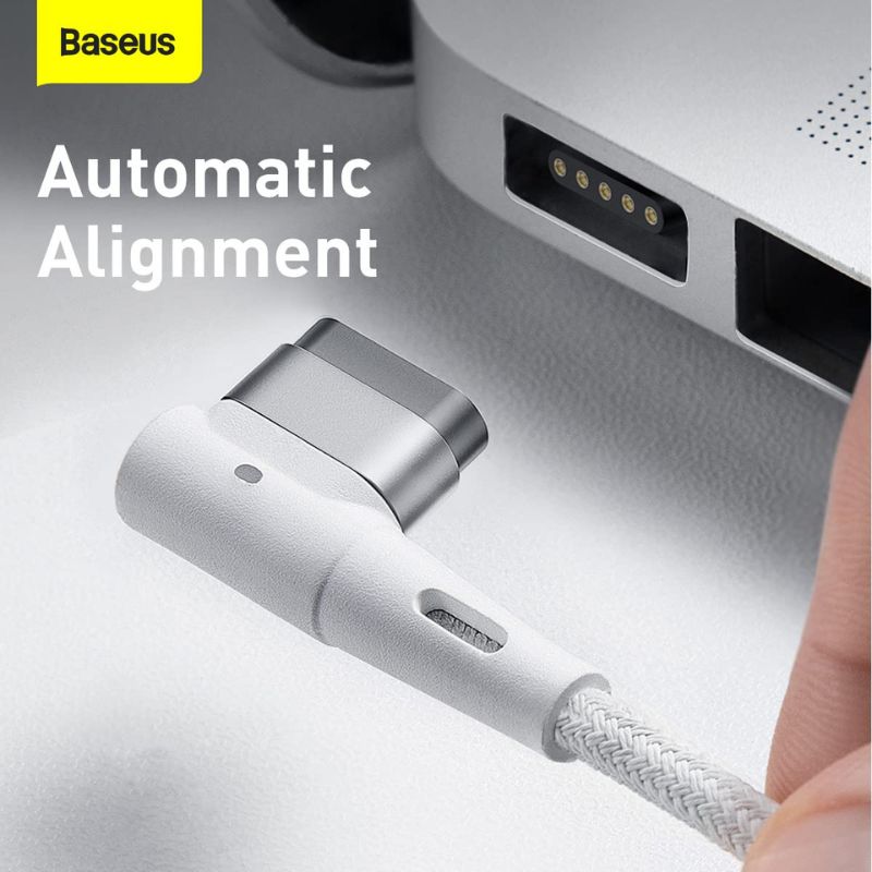 Cáp sạc từ tính Zinc Magnetic Series iP Laptop Charging Cable Type-C to L-shaped 60W CATXC-W02- Hàng chính hãng