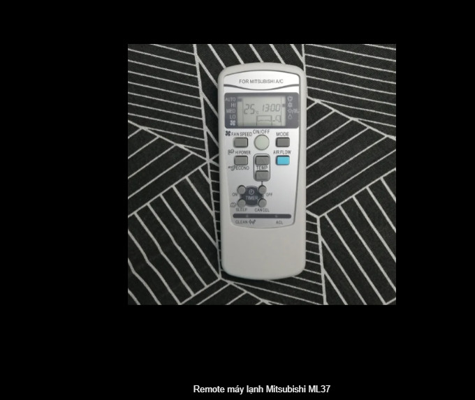 Remote máy lạnh Mitsubishi ML37 hàng chính hãng