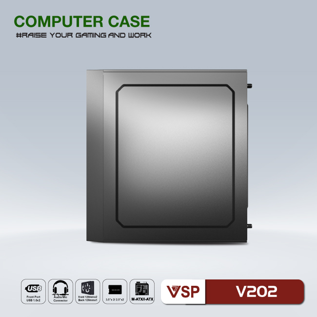 Case gaming &amp; Work VSP V202 - HN - Hàng Chính Hãng