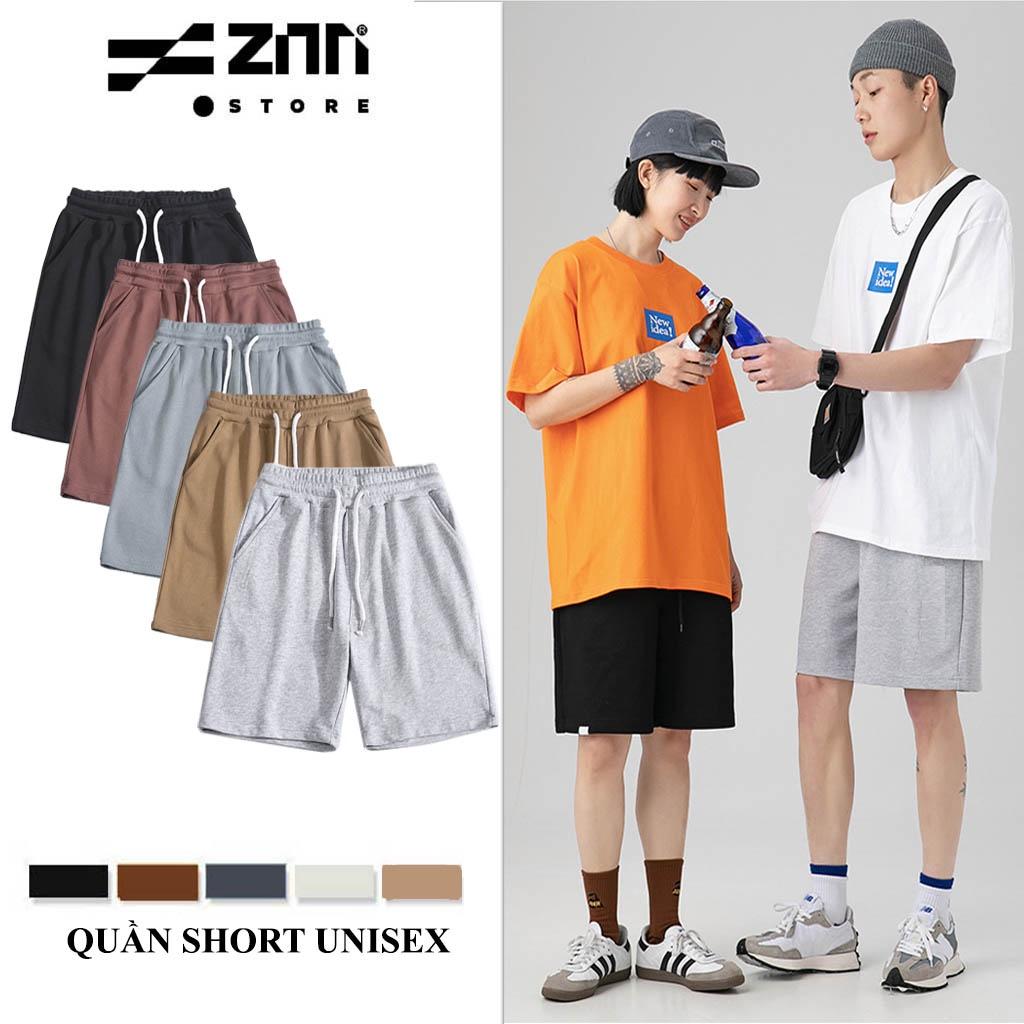 Quần Short Nỉ Zinti Unisex Dây Rút Màu Sắc Basic QS01