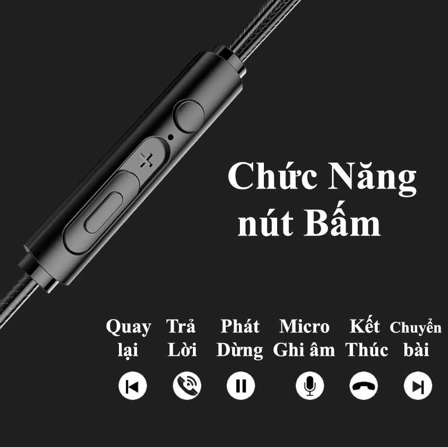 Tai Nghe Có Dây S2000 Âm Thanh Sống Động, Bass Mạnh, Nghe Gọi To Rõ - Hàng Chính Hãng