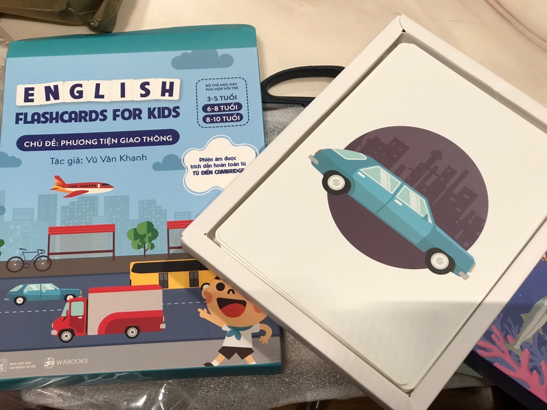 Flashcards - Bộ Thẻ Học Thông Minh Song Ngữ Tiếng Anh Phiên Âm chuẩn CAMBRIDGE - Chủ đề Phương Tiện Giao Thông