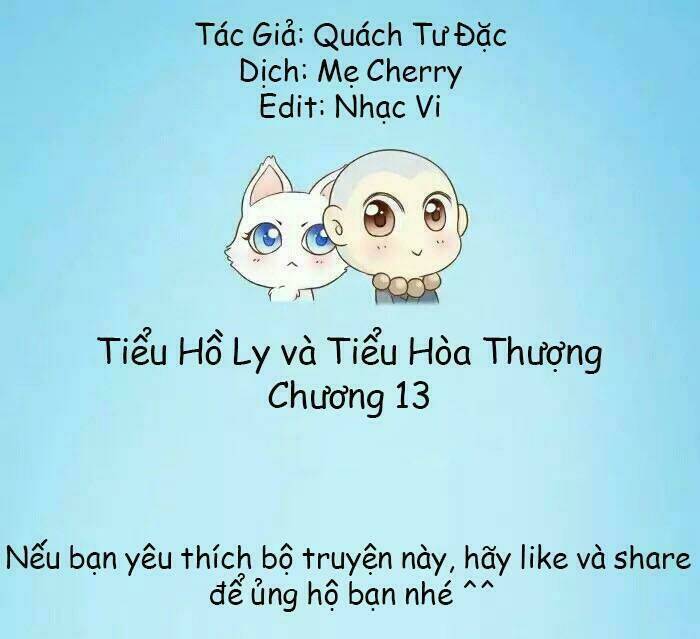 tiểu hồ ly vs tiểu hóa thượng chapter 13 1