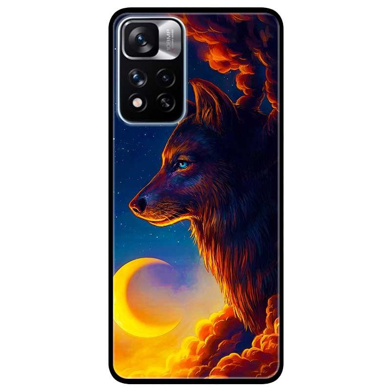 Ốp lưng dành cho Xiaomi Redmi Note 11 Pro 5G  - Sói Và Mặt Trăng