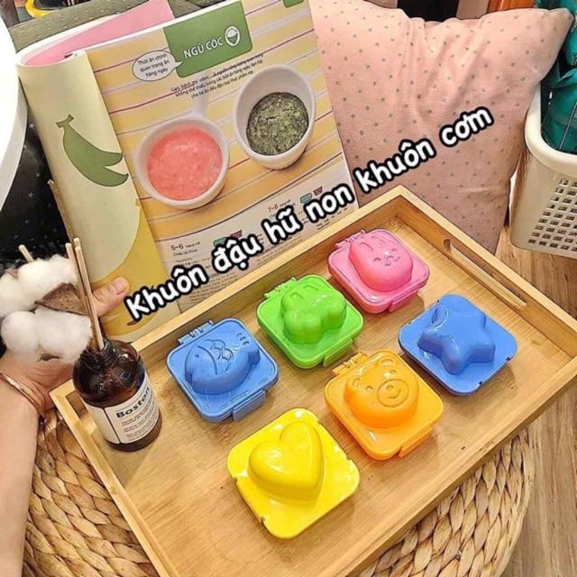 Sỉ Set 6 khuôn làm đậu hũ non, khuôn cơm ăn dặm cho bé