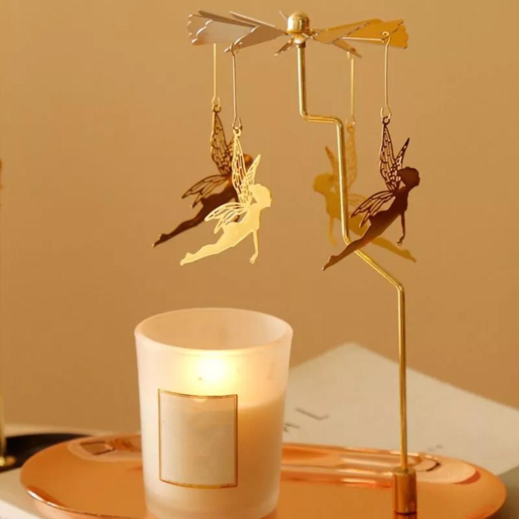 3pcs Candle Holder Rotating Tea Light Holder Stand Decor