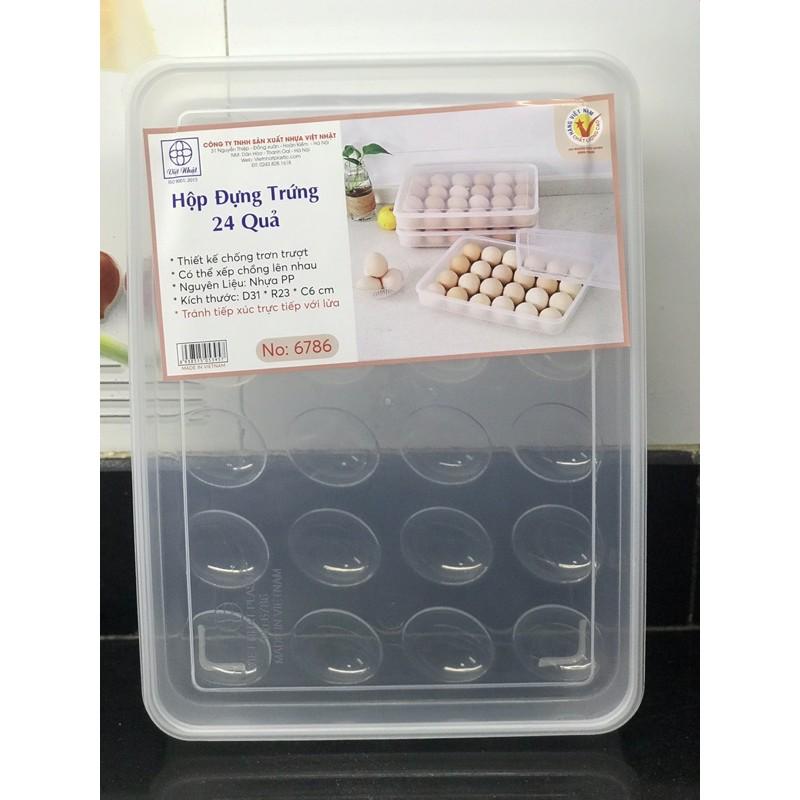 Hộp đựng trứng, khay đựng trứng, khay đựng trứng việt nhật, khay trứng, hộp đựng trứng 24 quả