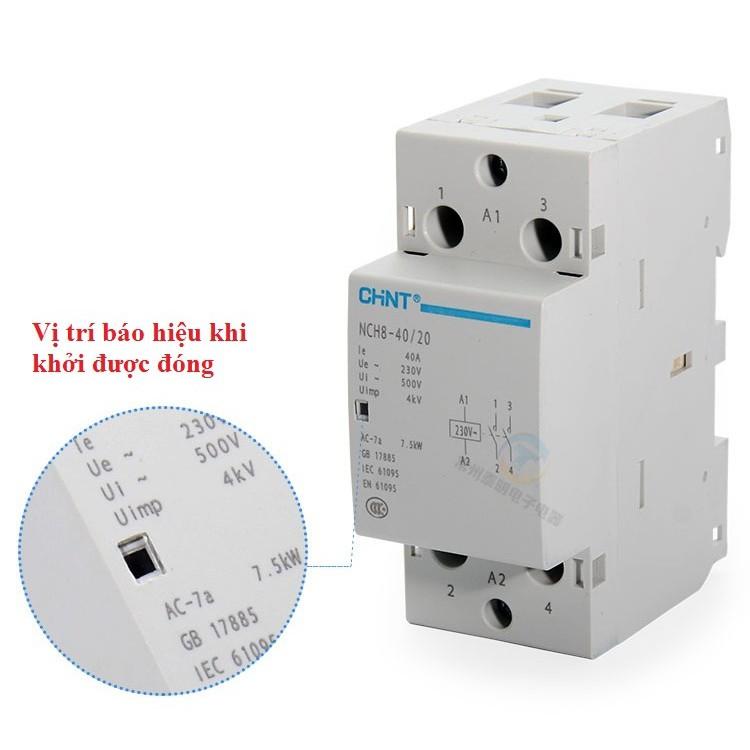 Khởi động từ 1 pha công suất lớn CHINT NCH8 40A/220V