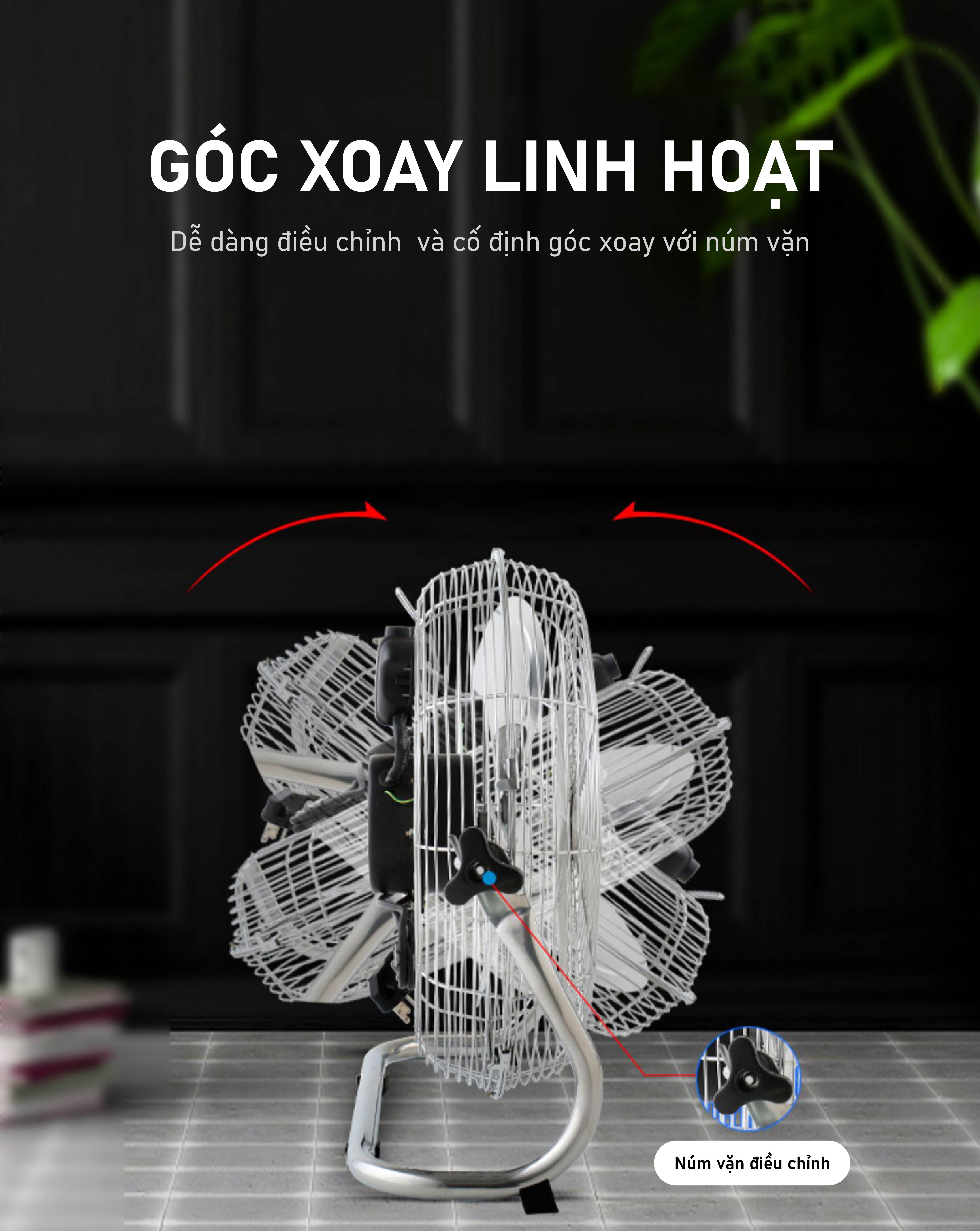 Quạt sàn công nghiệp Sowun SW 828 - Hàng chính hãng