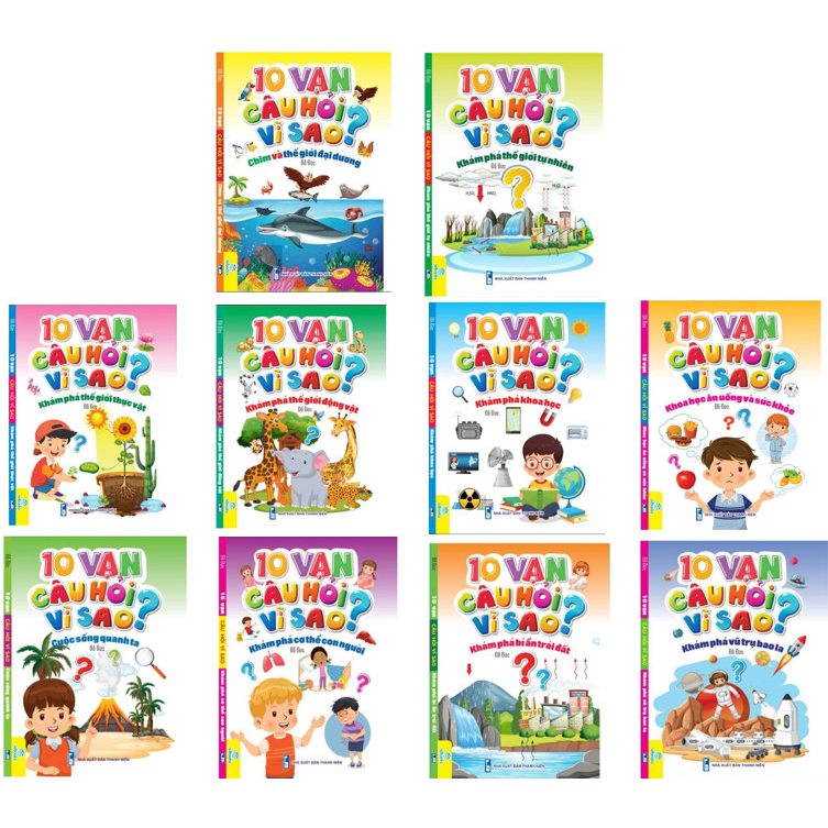 Sách - Bộ 10 cuốn: 10 Vạn Câu Hỏi Vì Sao - ndbooks