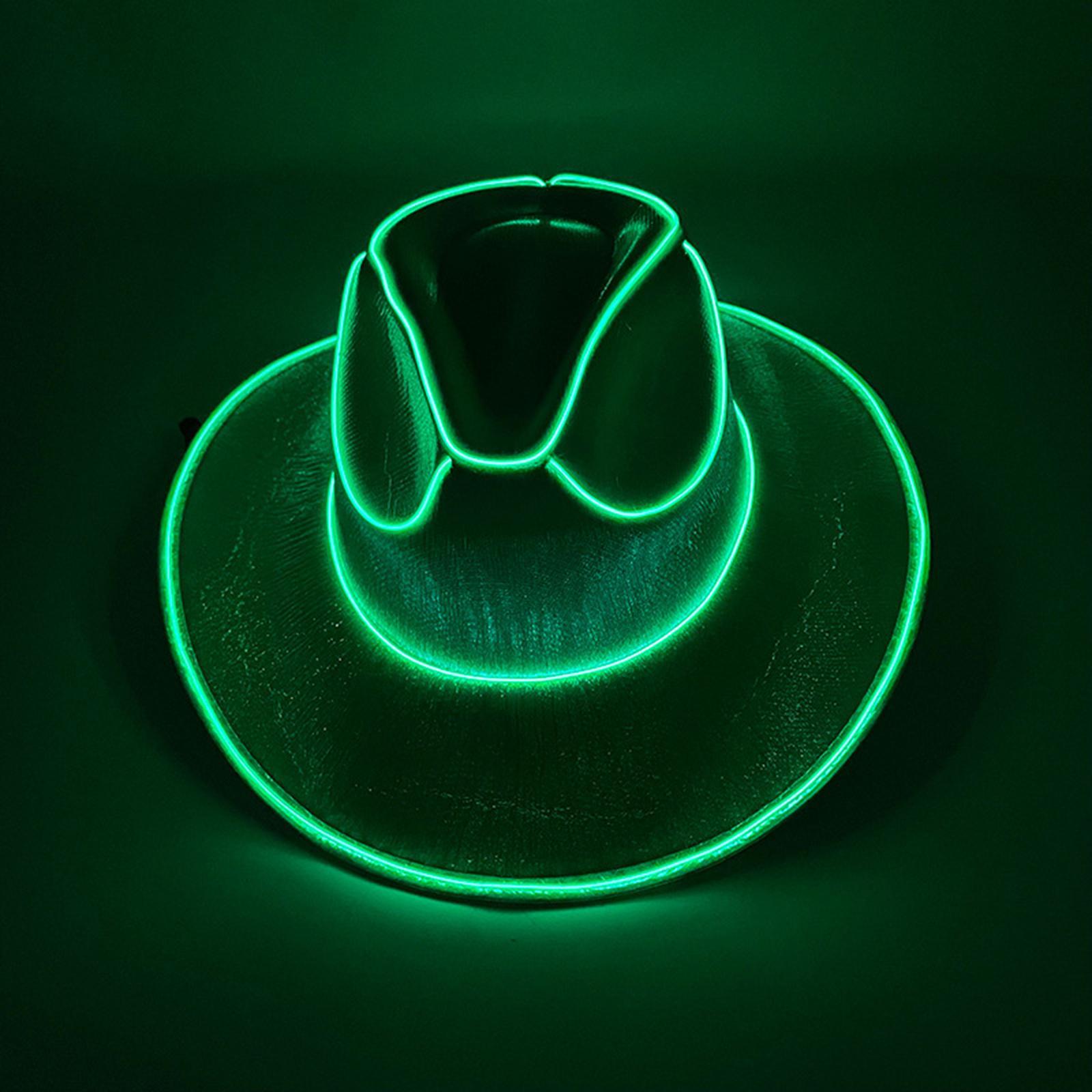 Cowgirl Hat LED Cowboy Hat Hat Fancy Dress Western Cowboy Hat Light up Cowboy Hat for Halloween Bridesmaid Bridal Holiday