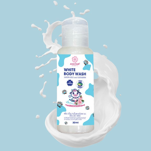 Sữa Tắm Trắng Sáng Da Sữa Bò Tươi Avatar White Body Wash 50mL