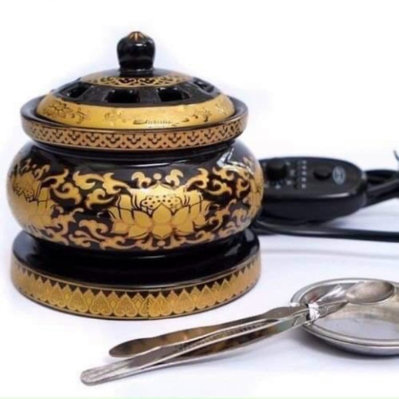 Lư Điện Xông Đốt Trầm Hương, Tinh Dầu Hẹn Giờ - Size Lớn