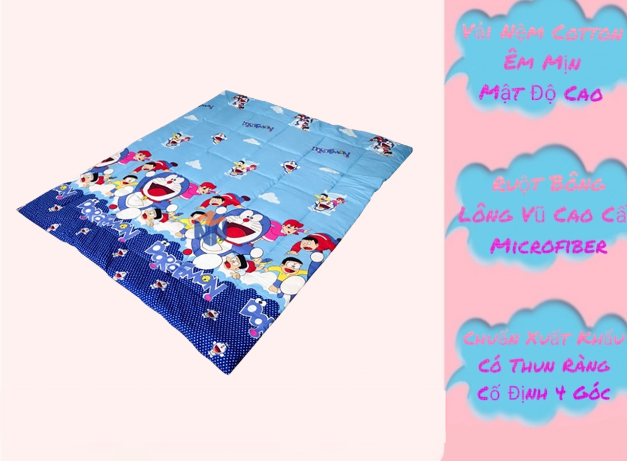 Nệm gòn xếp đa năng, Nệm gấp văn phòng, Nệm xếp thiết kế gọn nhẹ, có túi đựng