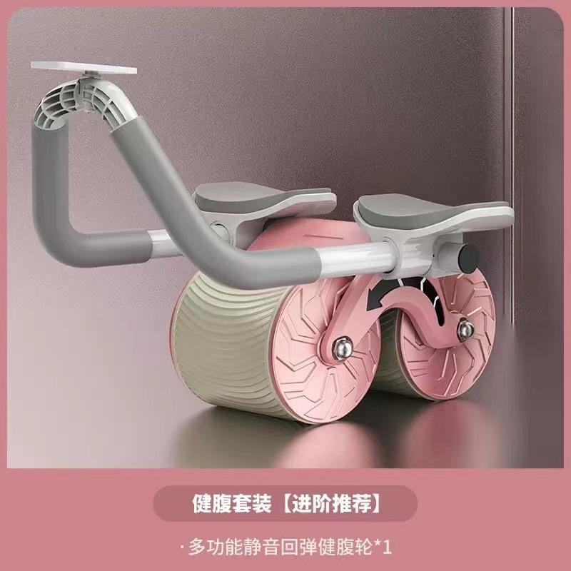 Bánh xe tự động tự động phục hồi con lăn khuỷu tay Hỗ trợ im lặng huấn luyện bánh xe bụng cho tập thể dục tại nhà Thiết bị tập thể dục thể dục Color: Blue
