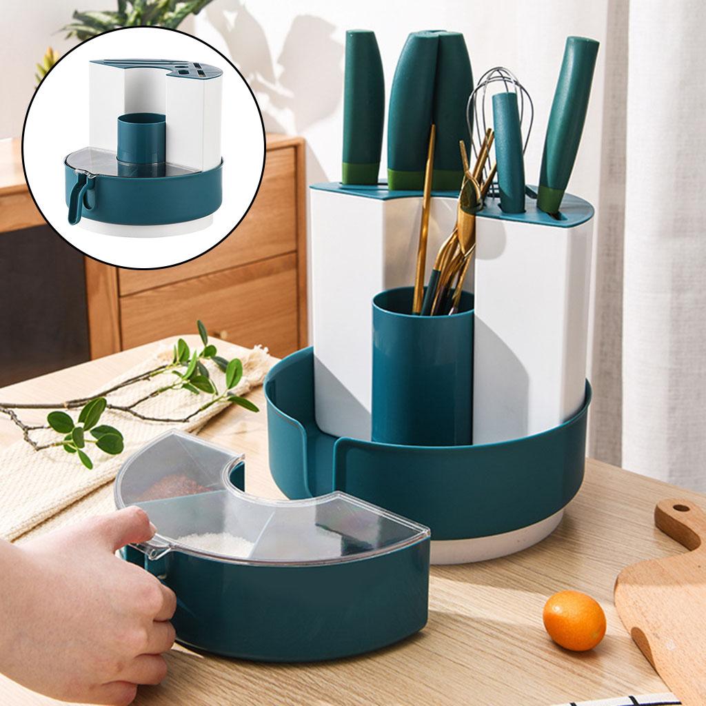 Storage Rack Knives Rotatable Multifunction for Spoon Kitchen Accessories