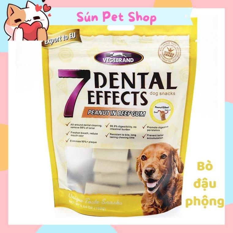 Xương gặm sạch răng thơm miệng cho chó 7 Dental Effects (gói 160g)