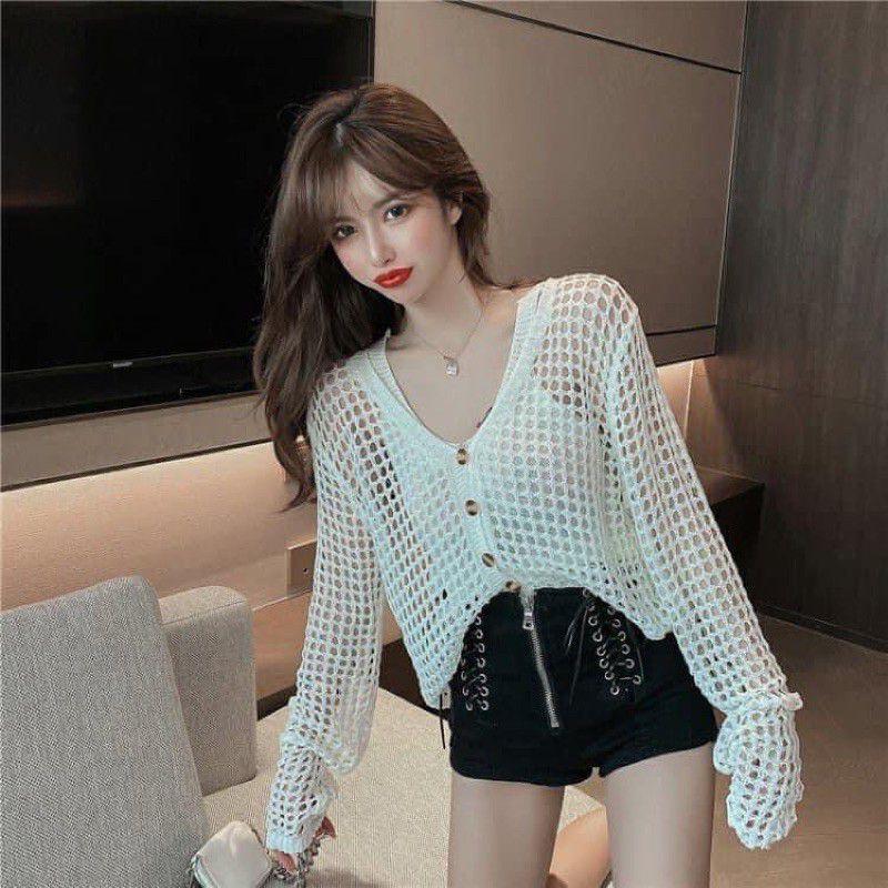 Set Áo Giấy Áo 2 Dây + Áo Cardigan