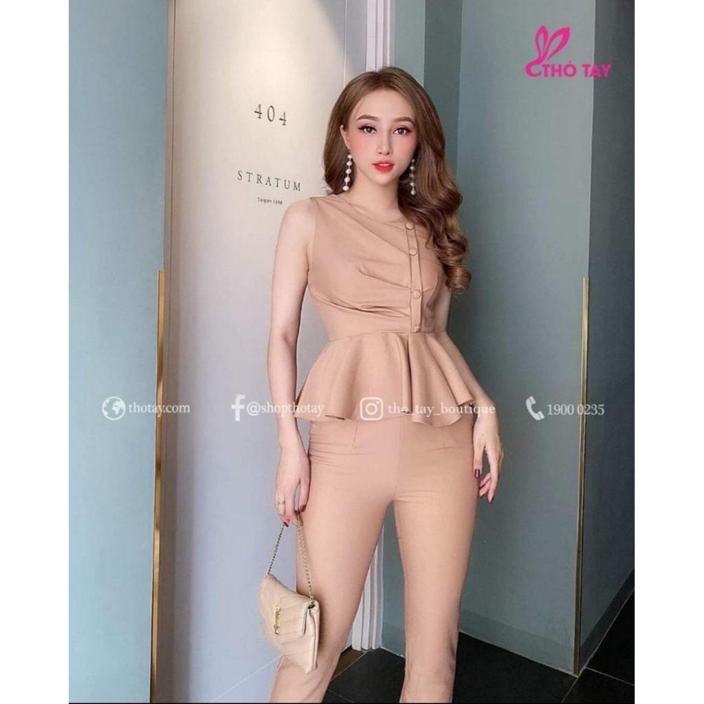 Set bộ xếp ly 3 nút, cả 1 set đồ mặc ở nhà hay ra phố vẫn sịn sò, kèm hình thật