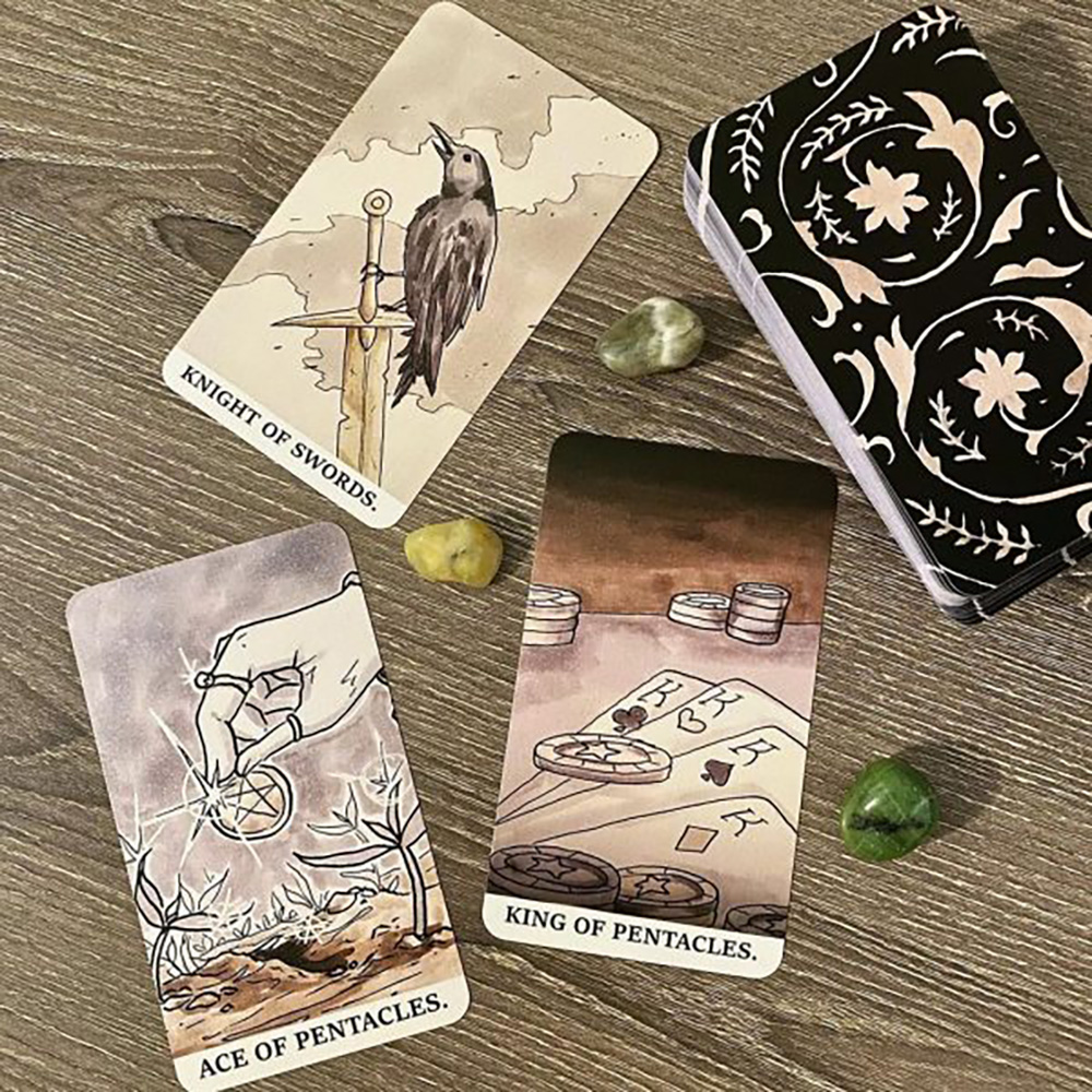 Bài Tarot Ink Witch Tarot Tặng Đá Thanh Tẩy