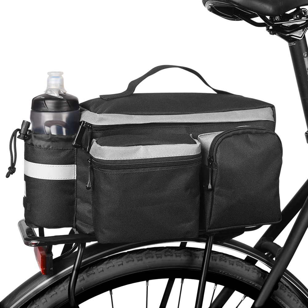 Túi đựng đồ yên sau xe đạp,Chất liệu Polyester độ dẻo dai cao, chịu lực, dung tích lớn 13L với ngăn đựng cốc