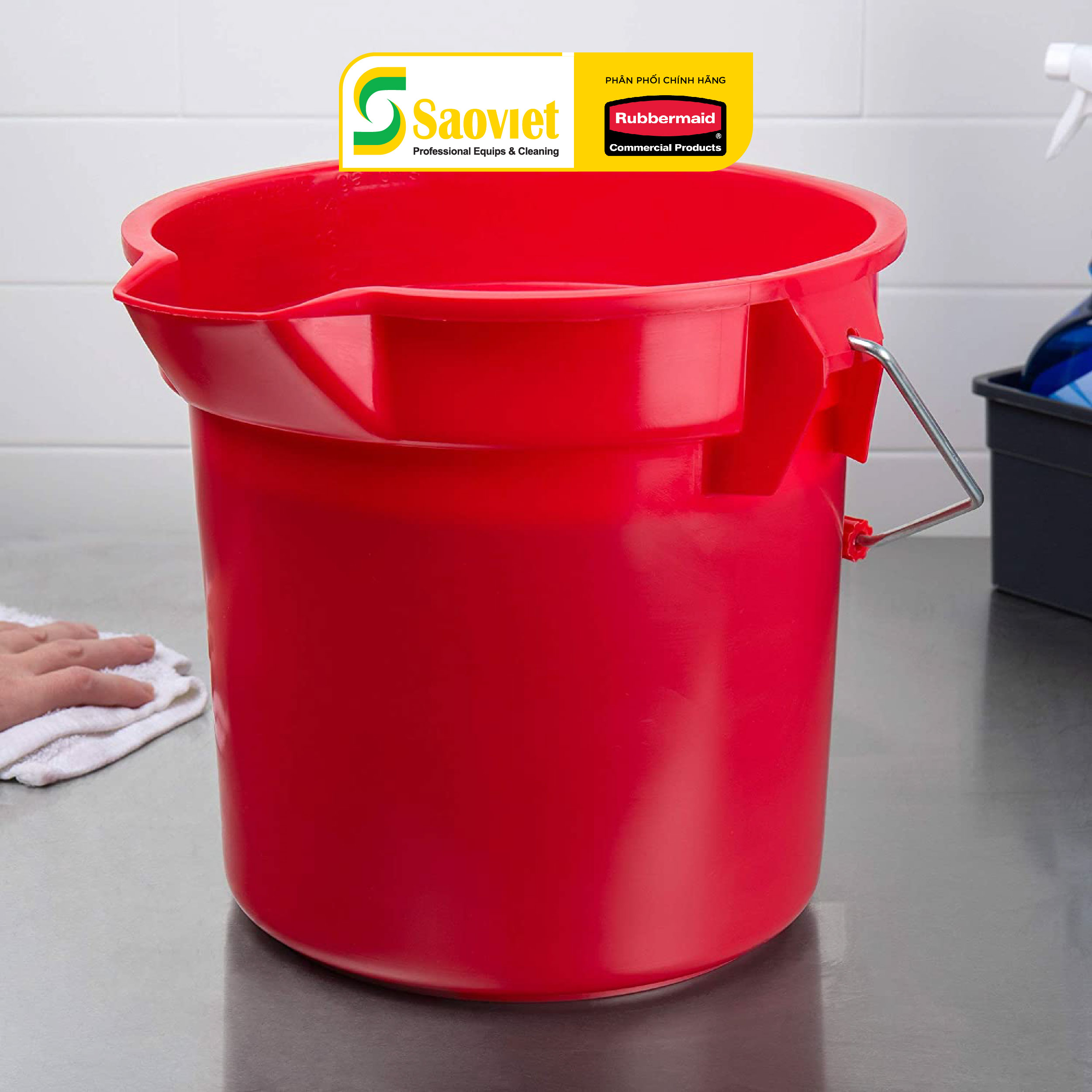 Xô Pha Hóa Chất Cao Cấp Rubbermaid (Chính Hãng) - SKU: 1834781 | SAOVIETCO