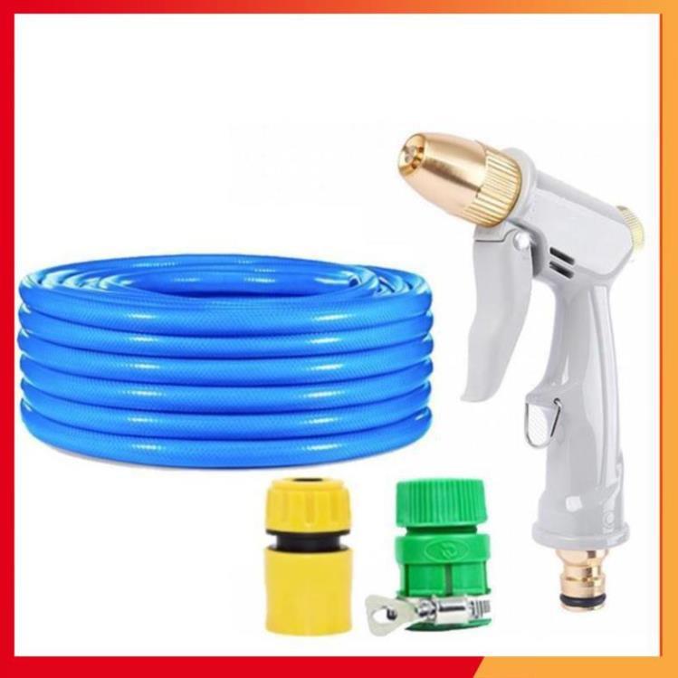 Bộ dây vòi xịt nước rửa xe, tưới cây tăng áp 3 lần, loại 15m 206846
