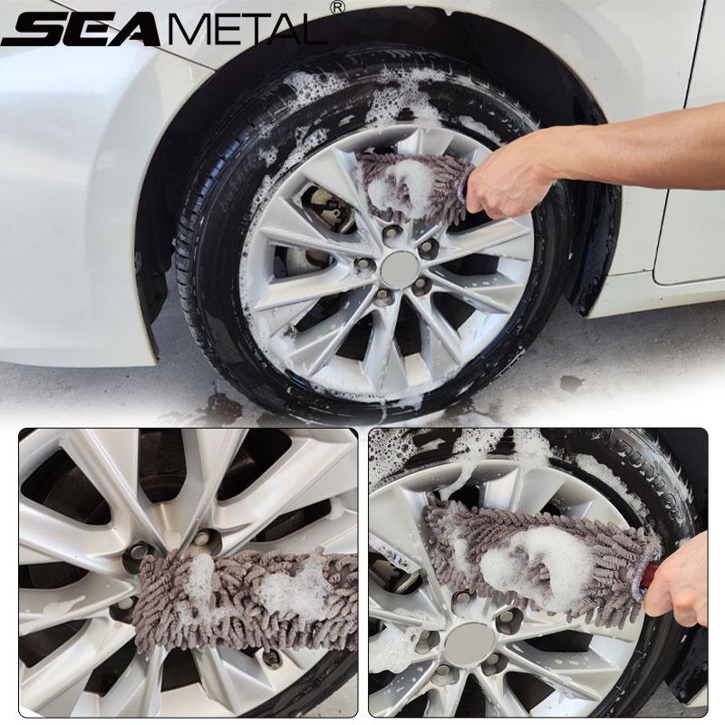 Bàn Chải Vệ Sinh Bánh Xe Hơi Bằng Kim Loại Tiện Dụng