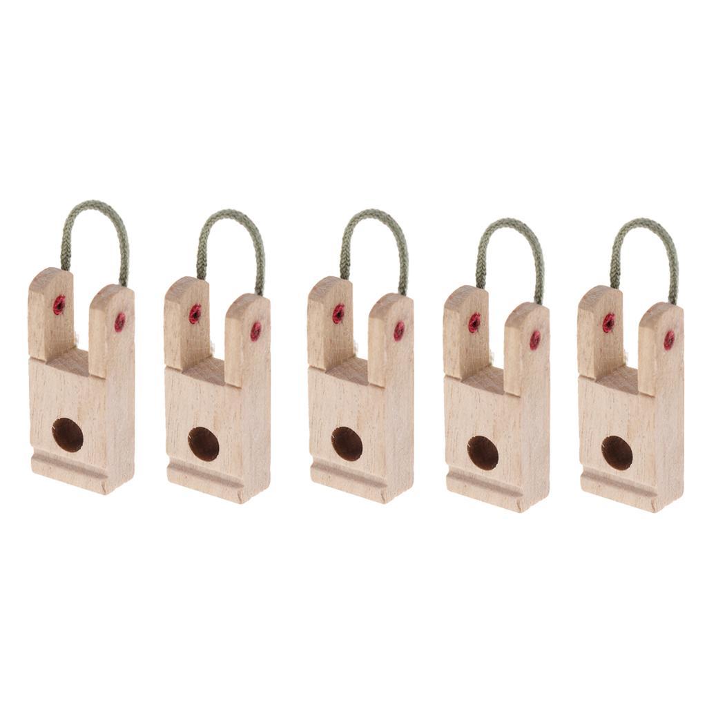 5 Pieces Wooden Piano Hammer Butt Plates/Flanges for Upright/Vertical Piano Parts