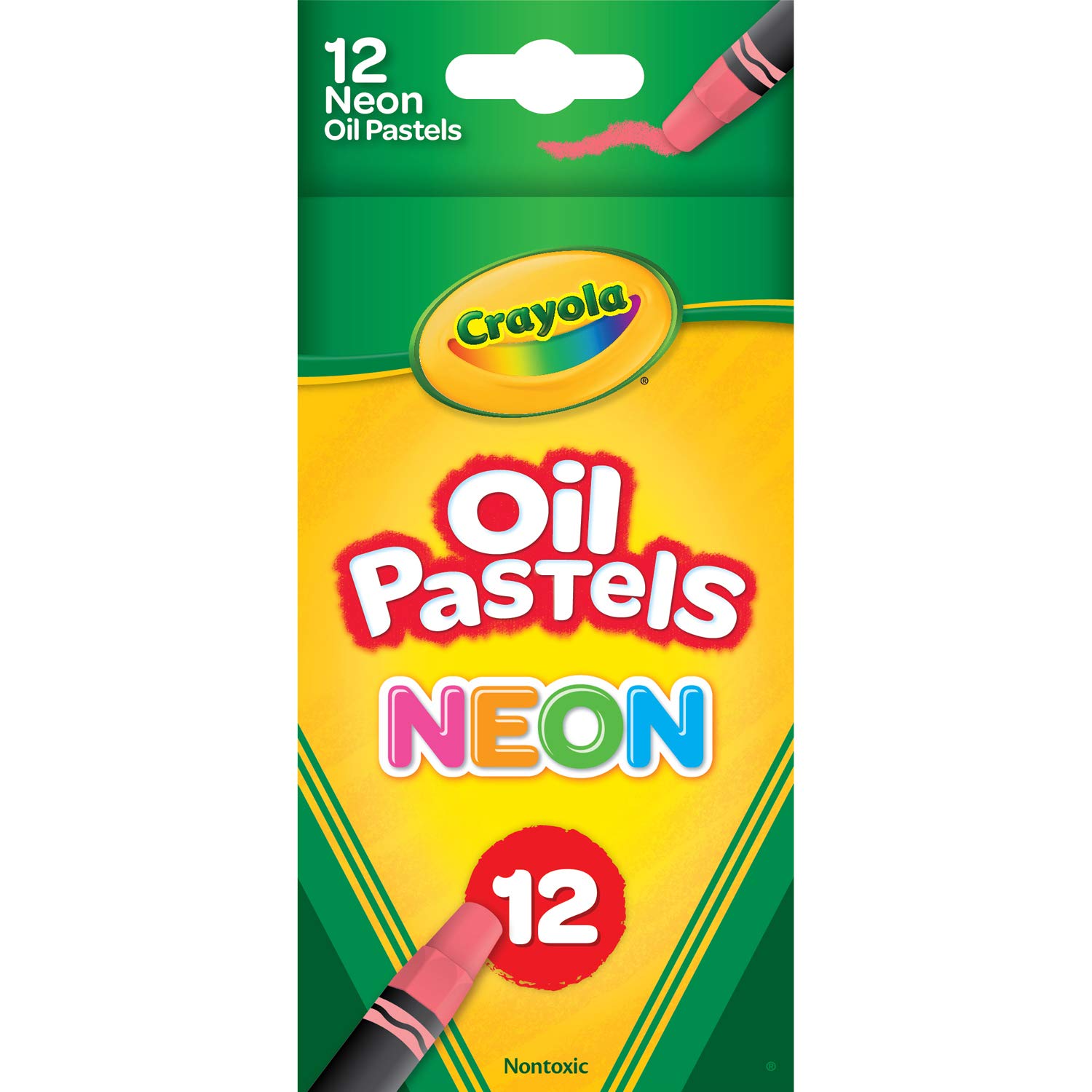 HỘP 12 BÚT SÁP DẦU, TÔNG MÀU PASTEL SẮC NEON