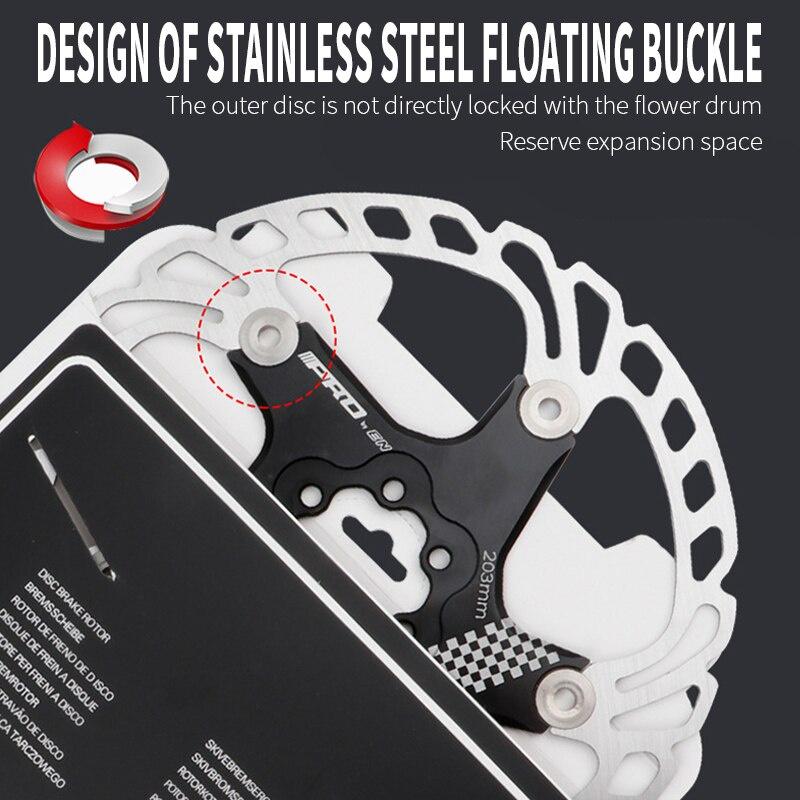 Bicycle Brake Disc Pads Cooling Disc Floating Ice Rotor For MTB Mountain Gravel Road 180mm 160mm Rotor Bicycle Part