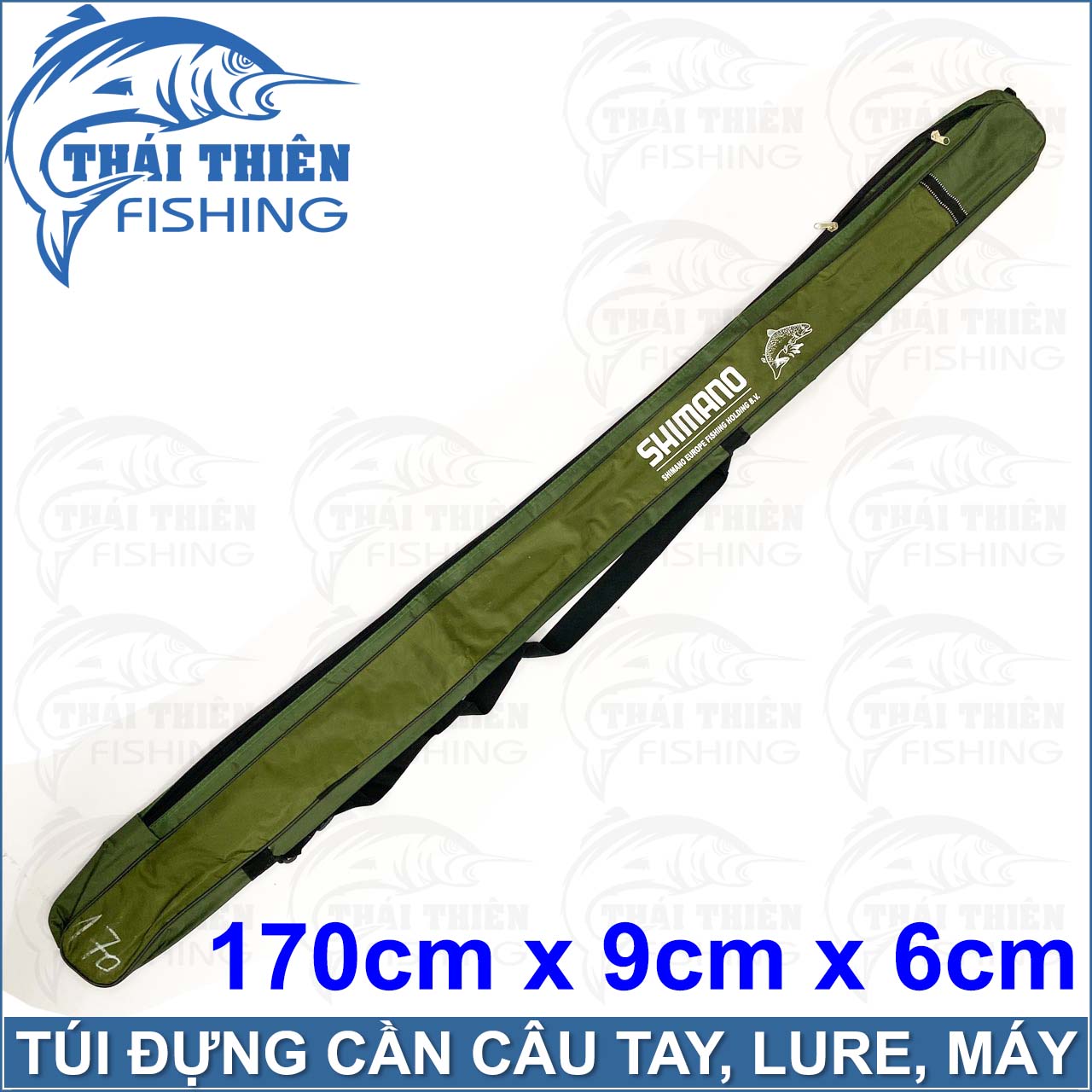 Túi Đựng Cần Câu Tay, Lure, Máy Shinano Có Chống Thấm, Dây Đeo, Quai Xách