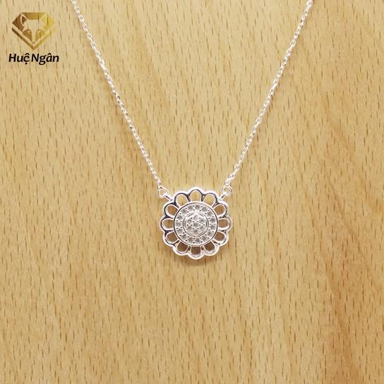 Dây chuyền bạc Ý 925 Huệ Ngân - Hoa Hướng Dương PP1364