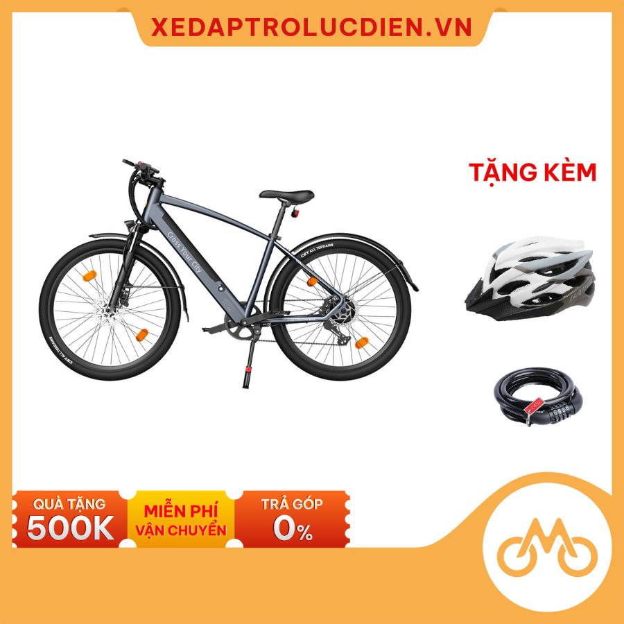 Xe Đạp Điện Trợ Lực ADO D30C - D30 LITE - Xe Đạp Trợ Lực Thể Thao - Tốc Độ Tối Đa 35km/h