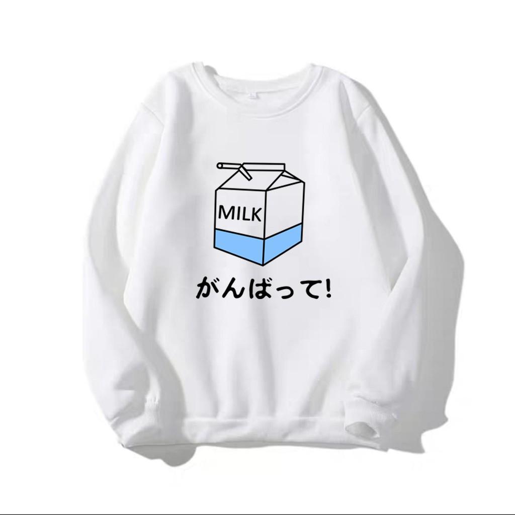 ÁO SWEATER IN MILK (NHIỀU MÀU