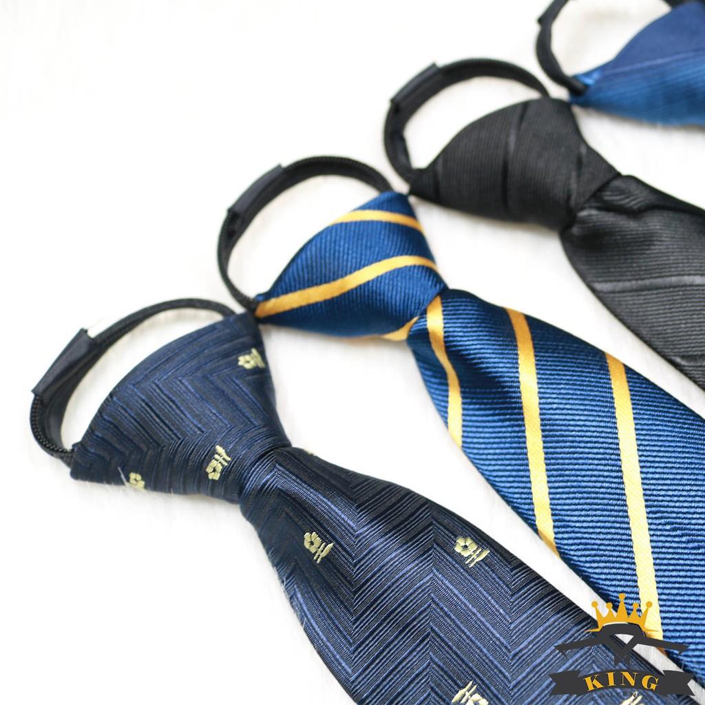 Cà vạt nam đen KING caravat công sở và chú rể style hàn quốc bản 6cm 8cm C020