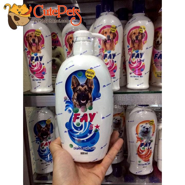 Sữa tắm Fay 5 Sao 800ml Dành cho chó mèo - Lida Pet Shop