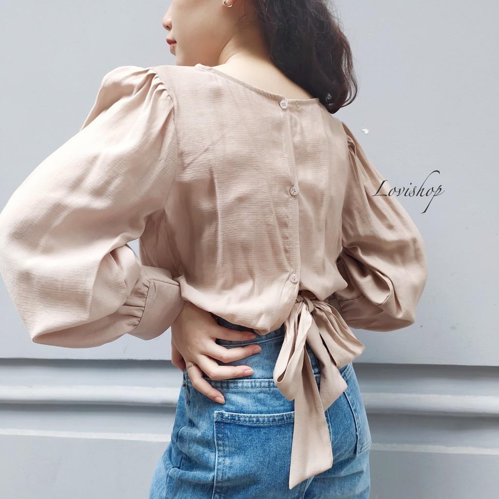 Áo croptop nơ sau Lovi