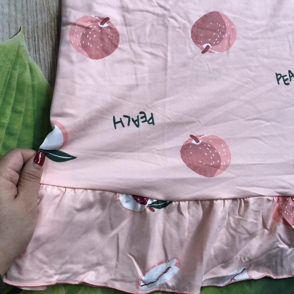 Váy Ngủ 2 dây dễ thương, chất thun mềm mát, mặc nhà, mặc ngủ tặng kèm bịt mắt VNHT80