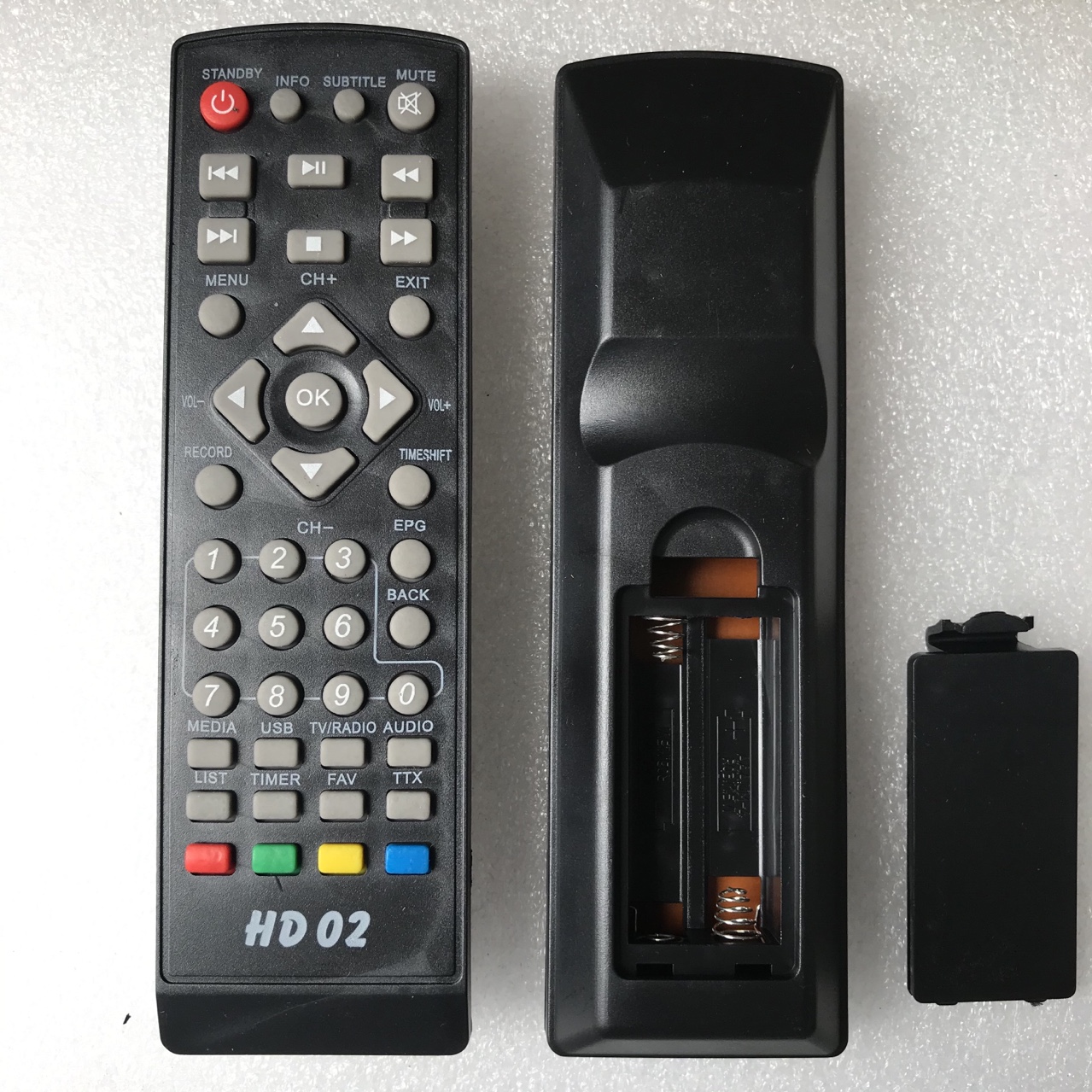 Remote HD02 Dùng Cho Đầu Thu Vệ Tinh Vinasat, Đầu Thu Mặt Đất Miễn Phí