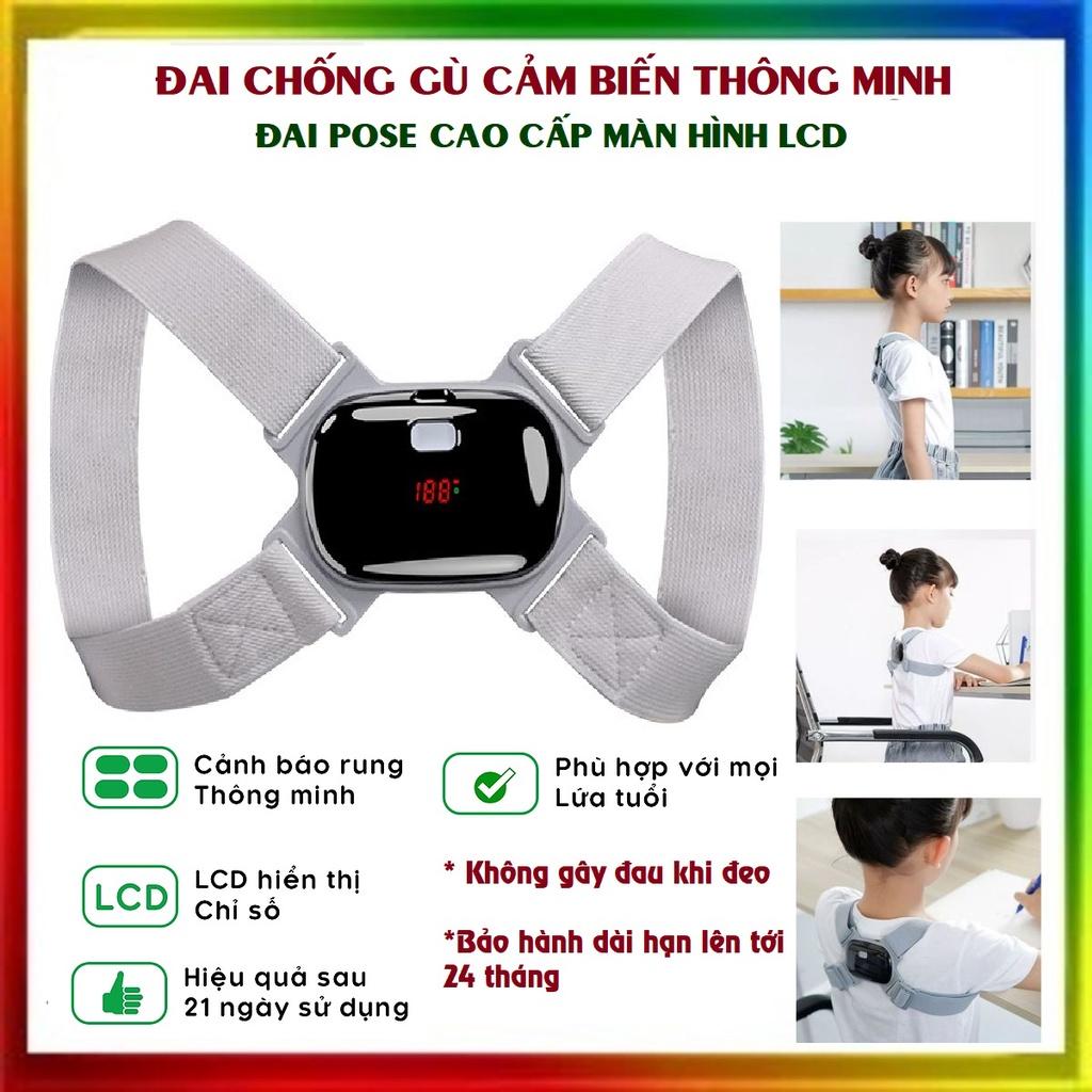 Đai Chống Gù Lưng Rung Cảm Biến Điện Tử Thông Minh Nhật Bản loại cao cấp Pose