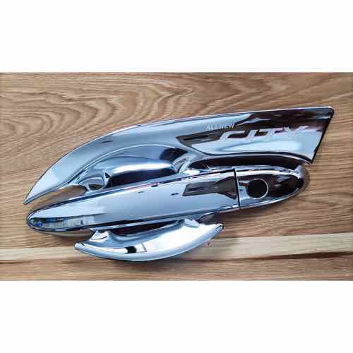 Full bộ ốp tay nắm và hõm cửa xe HONDA CITY 2021 mạ crom cao cấp