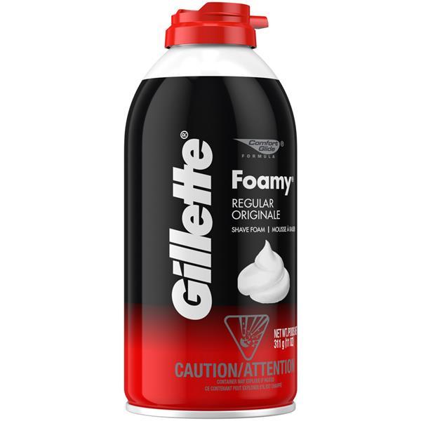 Bọt cạo dâu Gillette Foamy Regular Originale 311g - USA