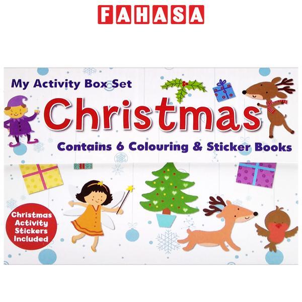 Magnetic Mini Sticker Books - Xmas White