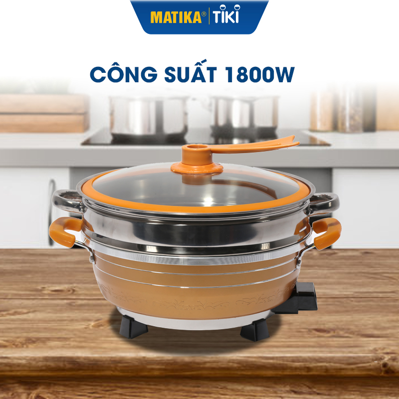 Nổi lẩu điện đa năng MATIKA 6L 1800W MTK-9032 - Hàng chính hãng