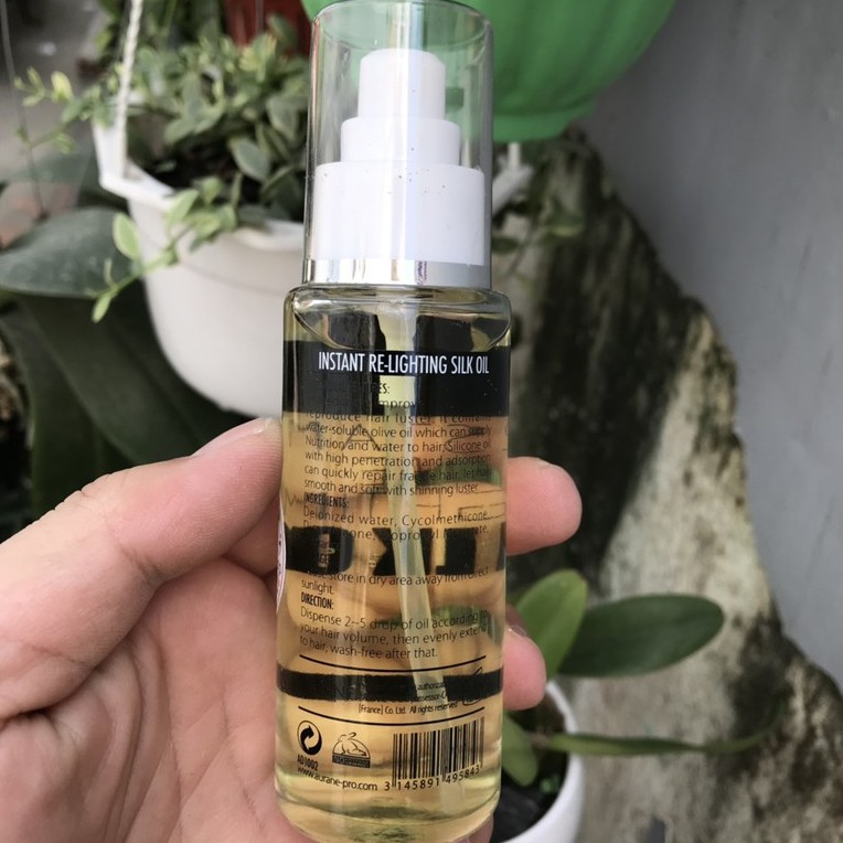 Serum tinh dầu bóng tóc Olive Instant Re Lighting Silk Oil Aurane 100ml