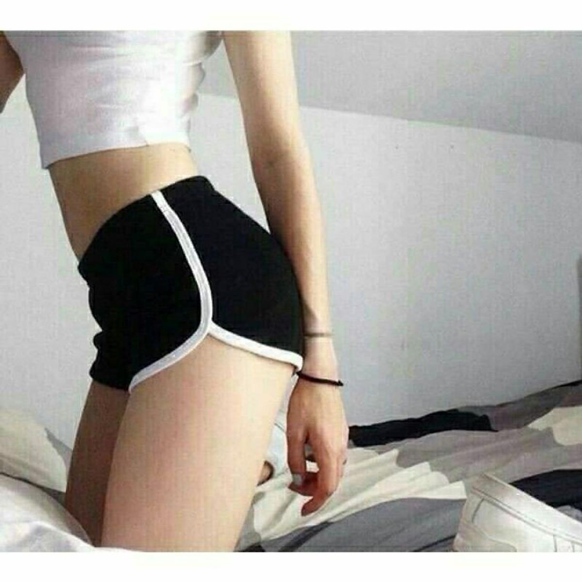 Quần đùi ngắn thể thao chất cotton cho nữ